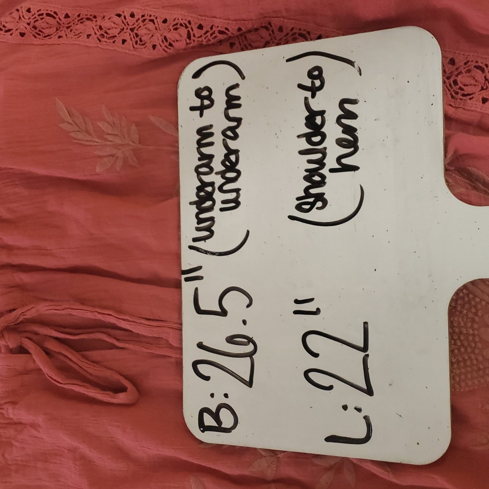 Free People Dusty Rose Maria Maria Lace‎ Peasant Blouse with Embroidery - SZ M - Picture 11 of 11